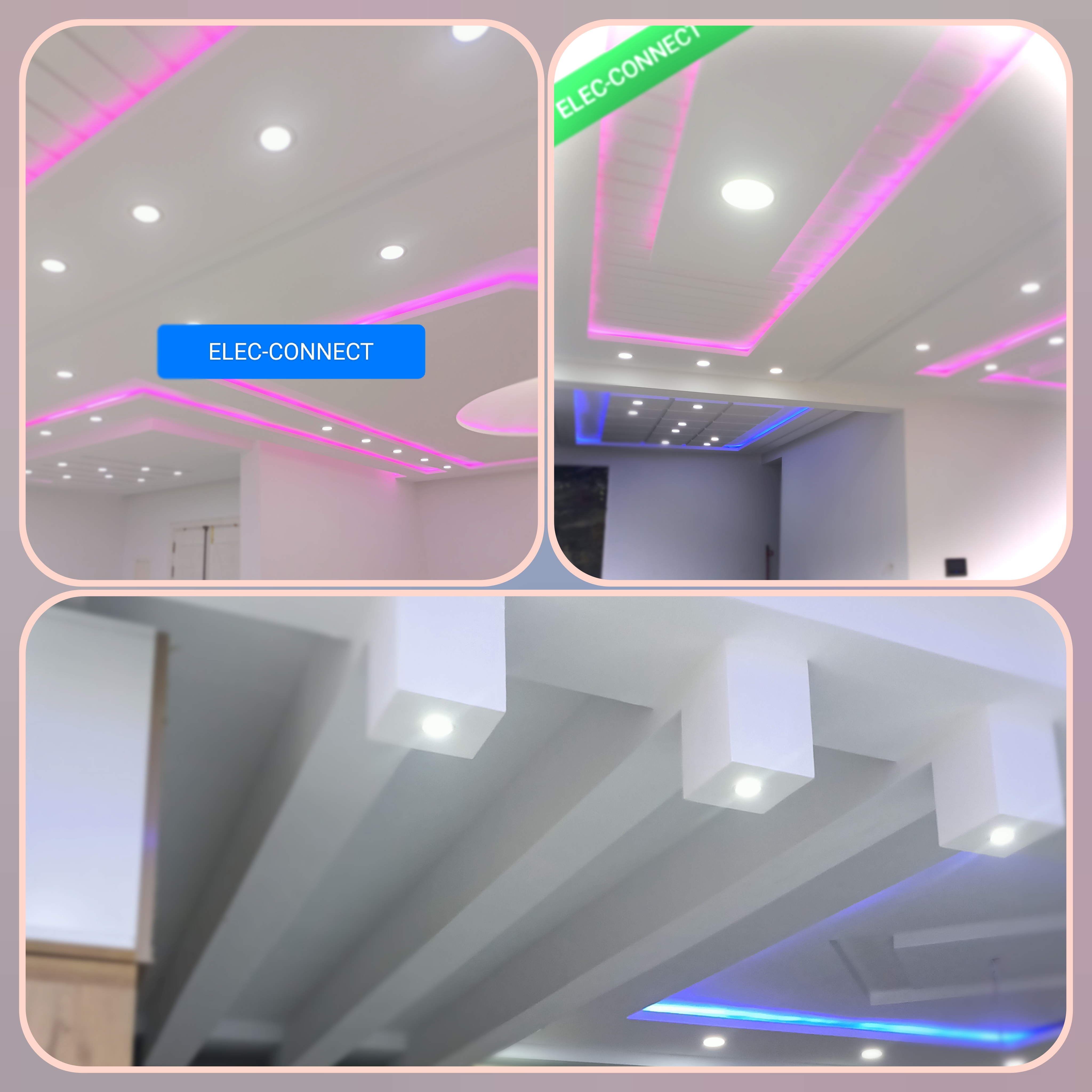 Éclairage LED encastré intelligent