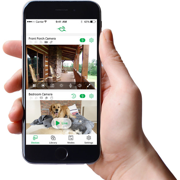 Application mobile de visionnage des caméras